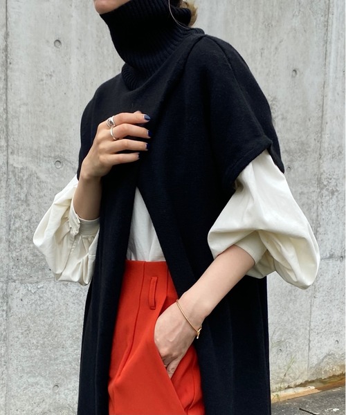 「y/m by RIKA」 ニットベスト FREE ブラック レディース_画像7