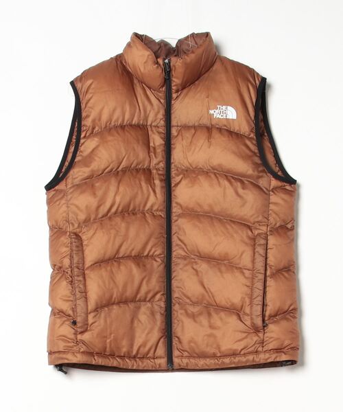 【超希少‼️】ノースフェイス センターロゴ ヌプシ ダウンベスト ブラウンM THE NORTH FACE（ザ ノースフェイス） ダウンベスト M ブラウン メンズ