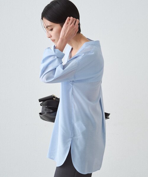 Loungedress（ラウンジドレス） ブラウス シャツ バイヤスロング