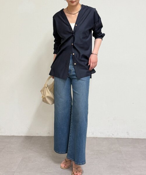 ラウンジドレス バイヤスブラウス Loungedress】サテンバイヤスブラウス | OUTLET(アウトレット