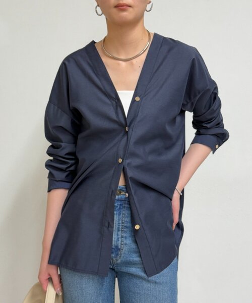 ラウンジドレス ブラウス Loungedress（ラウンジドレス） ブラウス シャツ バイヤスロング