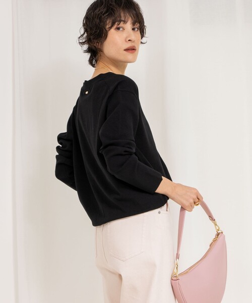 「Rie Miller」 ニットカーディガン 38 ベージュ レディース_画像7