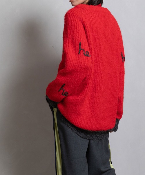 「MARECHAL TERRE」 長袖ニット MEDIUM パープル レディース_画像3