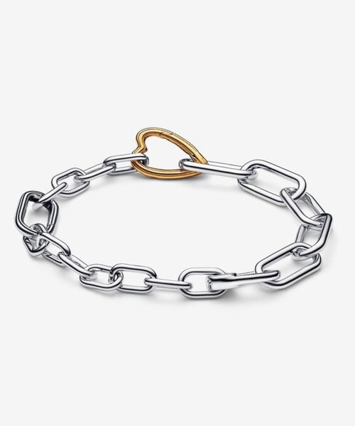 PANDORA（パンドラ） ブレスレット 16cm シルバー×ゴールド レディース