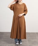 ワンピース 夏 半袖 汗じみ防止UV 袖ボリュ...の詳細画像2