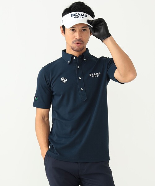 BEAMS GOLF（ビームス ゴルフ） 半袖ポロシャツ L ネイビー メンズ
