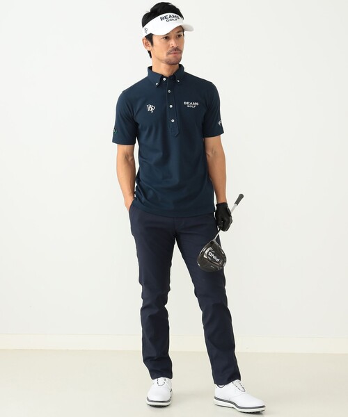 BEAMS GOLF（ビームス ゴルフ） 半袖ポロシャツ L ネイビー メンズ