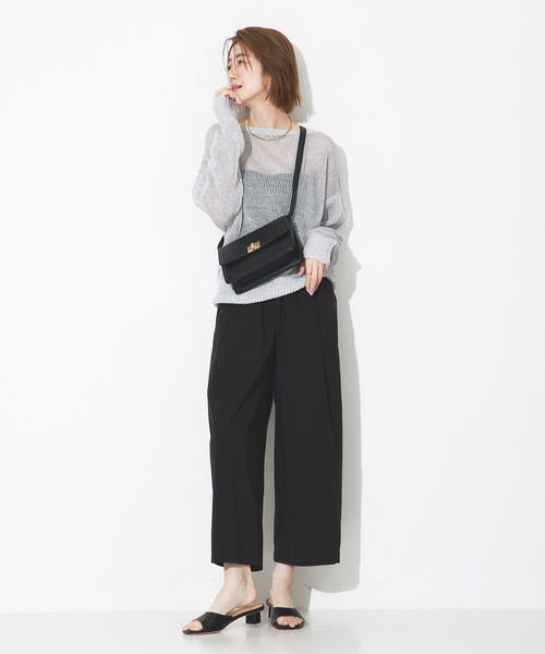 「Rouge vif」 長袖ニット - グレー レディース_画像9