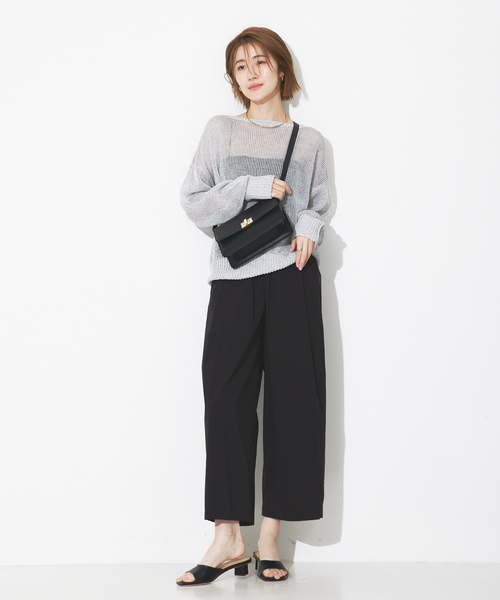 「Rouge vif」 長袖ニット - グレー レディース_画像10