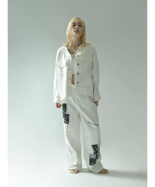 ワイドパンツ ジーンズ デニム デニムパンツ GRAPHIC STRAIGHT DENIM