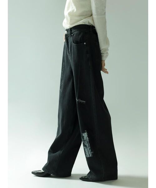 ワイドパンツ ジーンズ デニム デニムパンツ GRAPHIC STRAIGHT DENIM