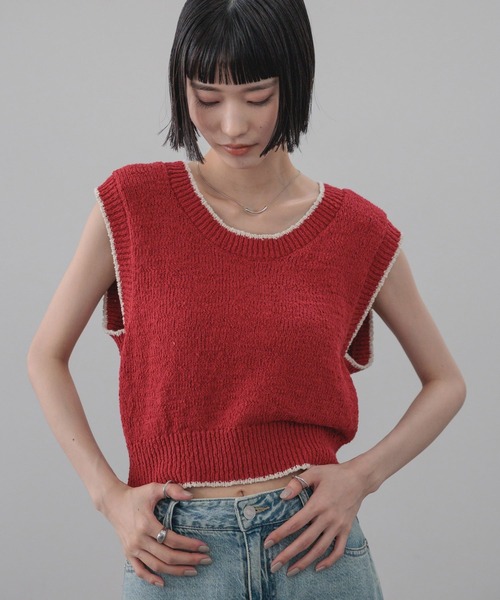 LOWRYS FARM（ローリーズファーム） ベスト ジレ ハイショクバック