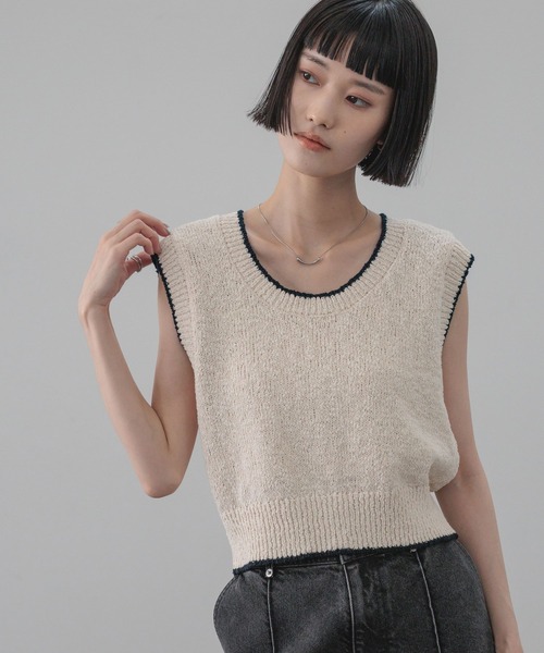 LOWRYS FARM（ローリーズファーム） ベスト ジレ ハイショクバック