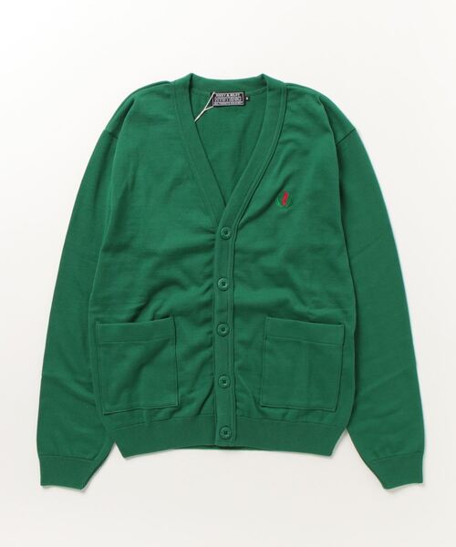 「HYSTERIC GLAMOUR」 ニットカーディガン LARGE グリーン メンズの画像