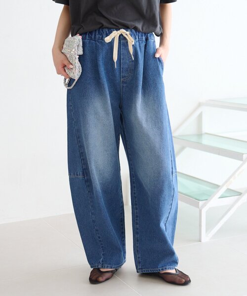 「CIAOPANIC TYPY」 デニムパンツ LARGE ブルー レディース_画像3