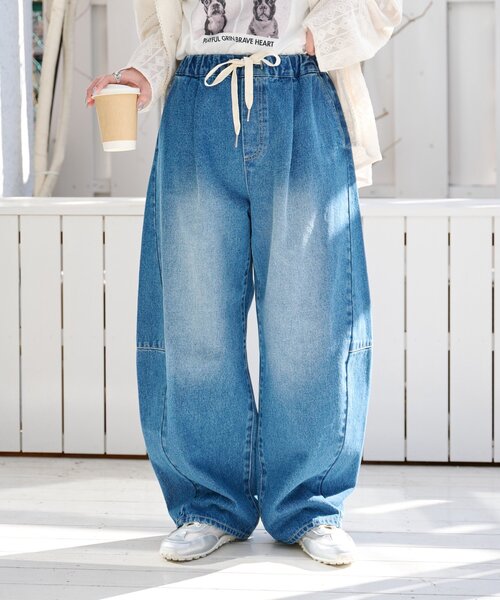 「CIAOPANIC TYPY」 デニムパンツ LARGE ブルー レディース_画像7