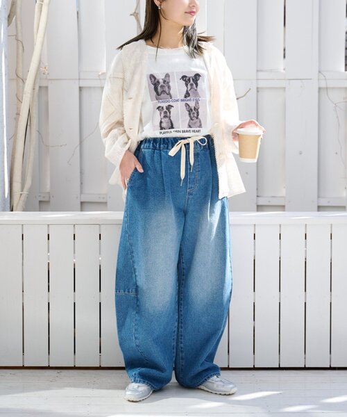 「CIAOPANIC TYPY」 デニムパンツ LARGE ブルー レディース_画像8