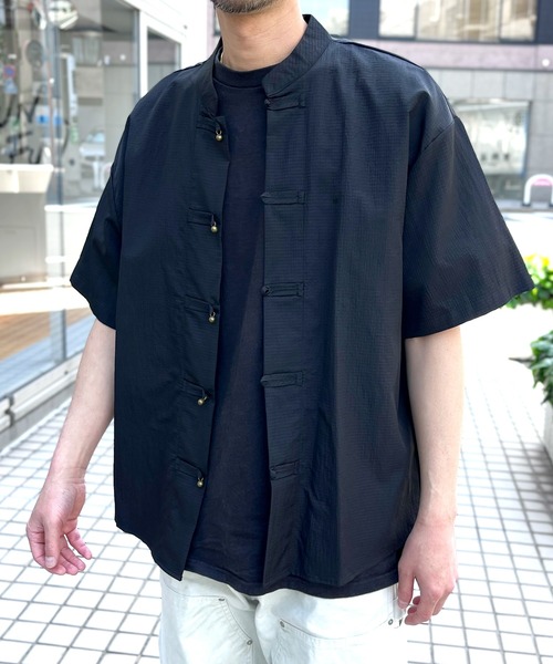 シャツ 半袖 「yield select」KUNG-FU SHIRT カンフーシャツ チャイナ