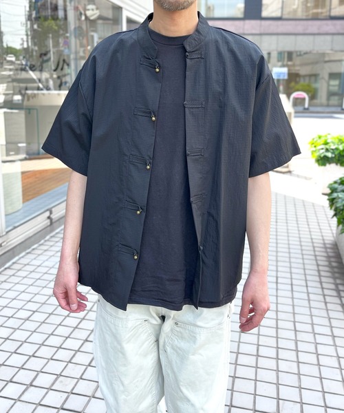 【即完品】ヤンガオ 長袖カンフーシャツ シャツ 半袖 「yield select」KUNG-FU SHIRT カンフーシャツ チャイナ