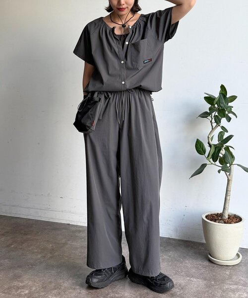 ワンピース 「3点セット」ストレッチナイロンパッカブルセットアップの画像