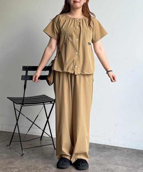 ワンピース 「3点セット」ストレッチナイロンパッカブルセットアップの画像