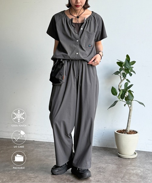 ワンピース 「3点セット」ストレッチナイロンパッカブルセットアップの画像