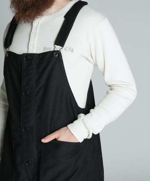 【超美品】schott オーバーオール　ブラック　L Schott N.Y.C（ショット） 「schott」 オーバーオール L ブラック