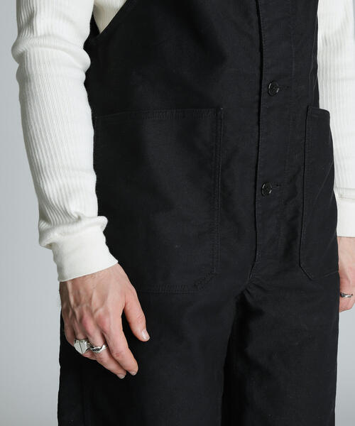 【超美品】schott オーバーオール　ブラック　L Schott N.Y.C（ショット） 「schott」 オーバーオール L ブラック