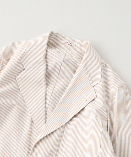コート ジャケット fursac (フルサック)  Seersucker Jacket メンズ レディースの画像