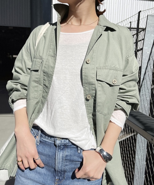 「Spick & Span」 長袖カットソー FREE ベージュ レディース_画像5