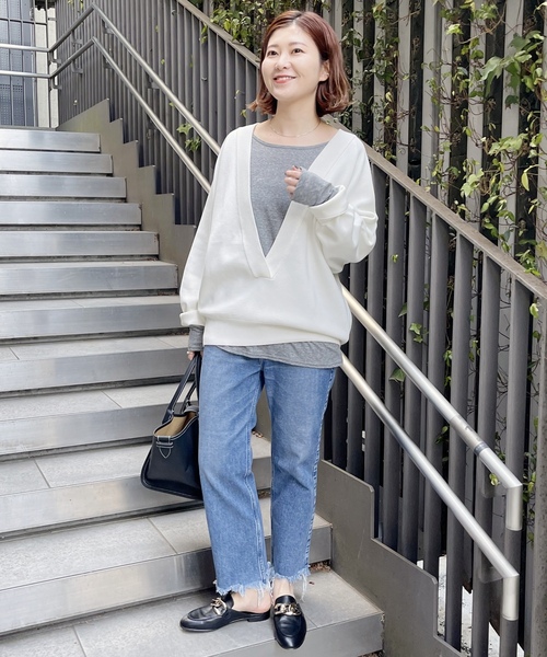 「Spick & Span」 長袖カットソー FREE ベージュ レディース_画像8