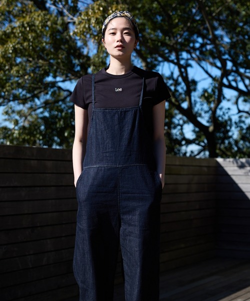 「Lee」 オーバーオール MEDIUM アイボリー レディース_画像7