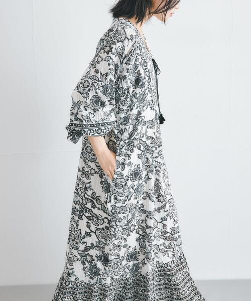 ワンピース sara mallika PAISLEY FLOWER PRINT DRESS : ZOZOTOWN