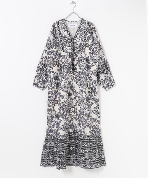 ワンピース sara mallika PAISLEY FLOWER PRINT DRESS : ZOZOTOWN