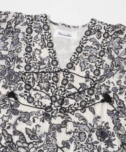 ワンピース sara mallika PAISLEY FLOWER PRINT DRESS : ZOZOTOWN
