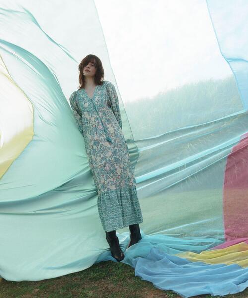 ワンピース sara mallika PAISLEY FLOWER PRINT DRESS : ZOZOTOWN