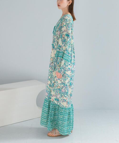 ワンピース sara mallika PAISLEY FLOWER PRINT DRESS : ZOZOTOWN