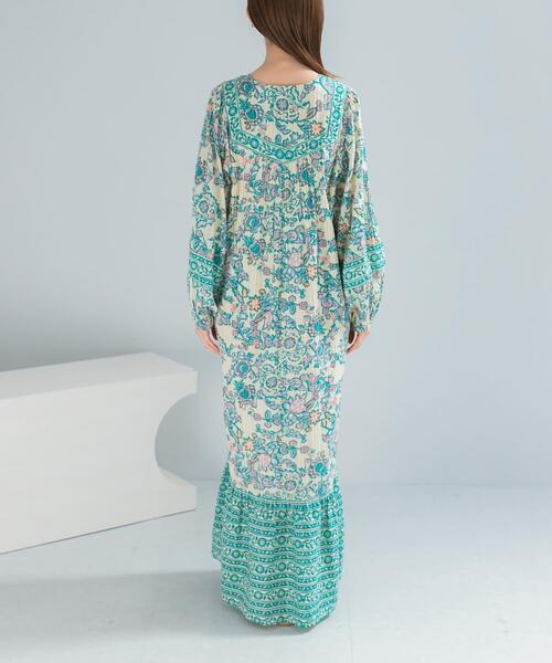ワンピース sara mallika PAISLEY FLOWER PRINT DRESS : ZOZOTOWN