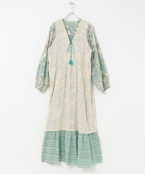 ワンピース sara mallika PAISLEY FLOWER PRINT DRESS : ZOZOTOWN