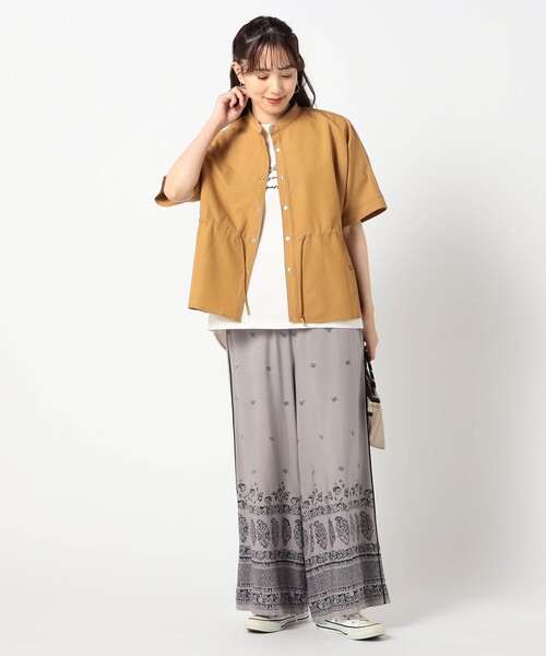 Grand PARK（グランドパーク） ワイドパンツ パンツ サイドライン柄