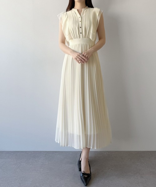 「mipiarl」 半袖ワンピース MEDIUM チャコール レディース_画像3