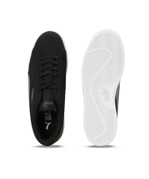 「PUMA」 ローカットスニーカー 23.5cm ブラック×グレー メンズ_画像4