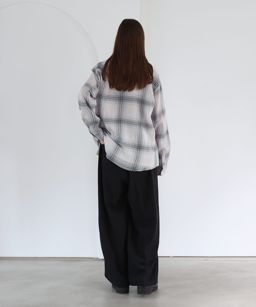 「SOCCE」 長袖シャツ M ネイビー メンズ_画像8