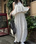 キャミソール cut jacquard tul...の詳細画像4