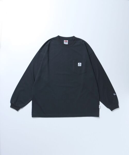「BEN DAVIS」 長袖Tシャツ X-LARGE ブラック メンズ_画像7