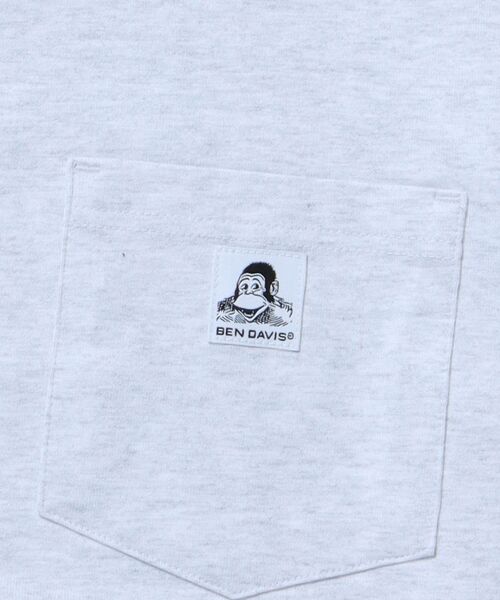 「BEN DAVIS」 長袖Tシャツ X-LARGE ブラック メンズ_画像8