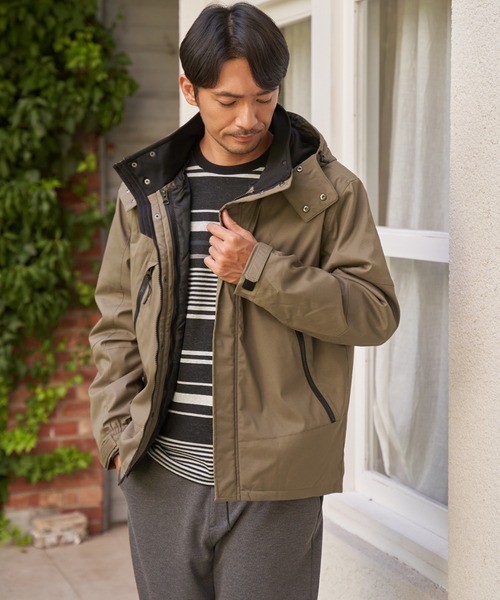 ikka（イッカ） マウンテンパーカー ウインドブレーカー 3WAY撥水