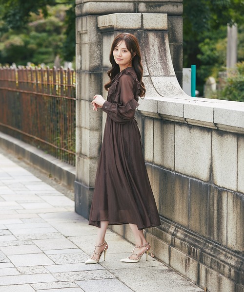 tocco closet（トッコ クローゼット） ワンピース リボン付きフリル