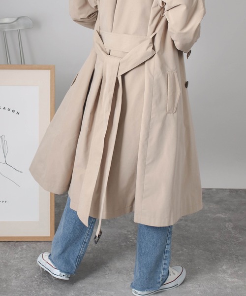 Social GIRL トレンチコート コート 「サイズ展開あり」とろみ