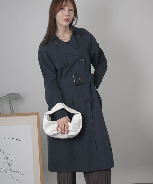 Social GIRL トレンチコート コート 「サイズ展開あり」とろみ